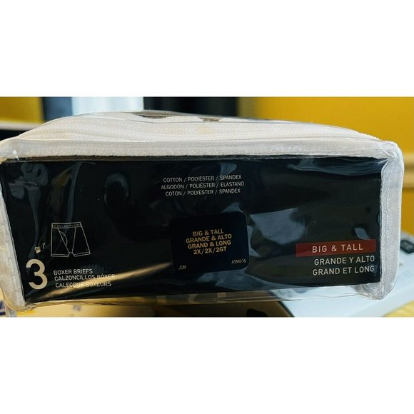 New Polo Ralph Lauren Men's 3-Pack Big & Tall Boxer Briefs Color White Size - Picture 4 of 5